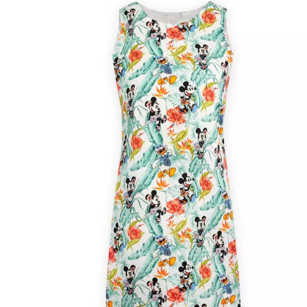 Tommy Bahama Disney Parks Mickey Mouse and Friends Woven Dress  Size L